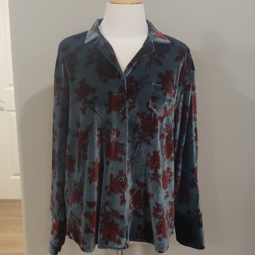 Velour Blouse